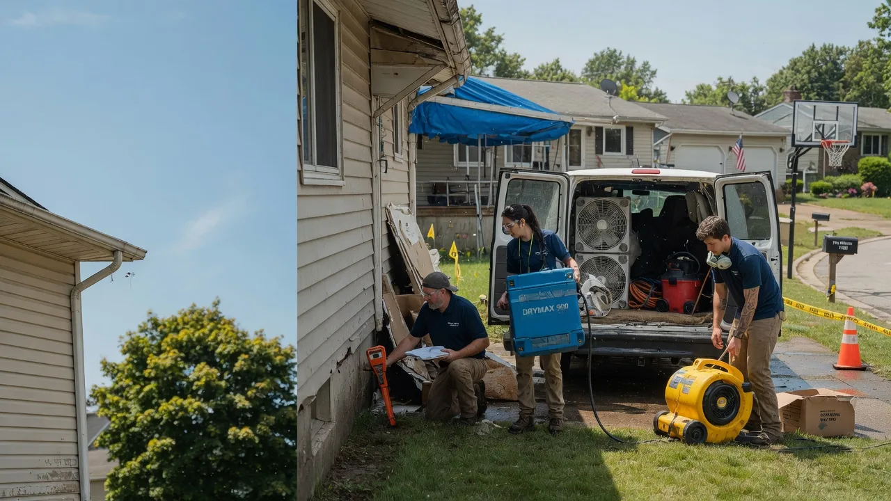 Ceiling Leak Cleanup in Chesterville, OH near me