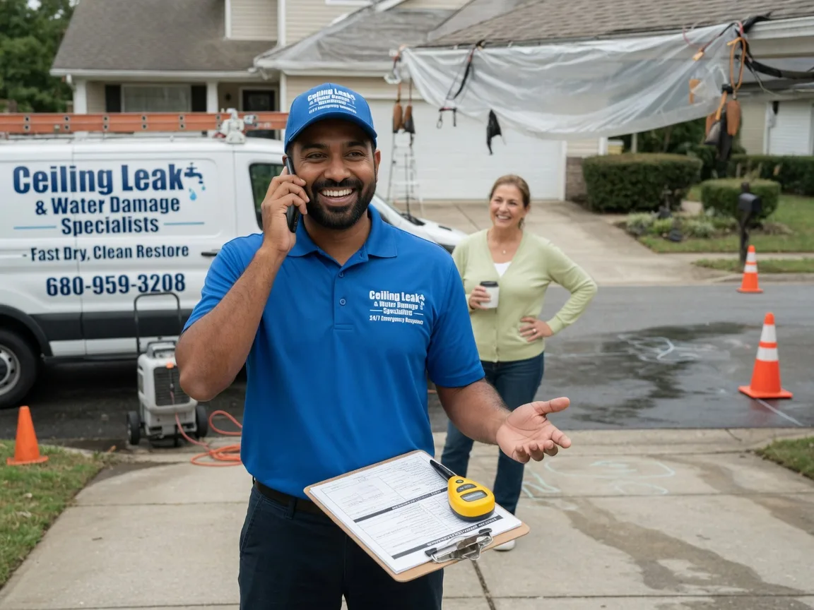 Ceiling Leak Cleanup Chesterville, OH FAQs